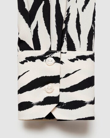 Mango Zebra Printed Flowy Shirt