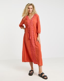 Joe Browns Evelyn Embroidery Maxi Dress