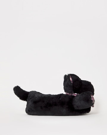 Scotty Dog Novelty Slippers - Wide Fit (E)