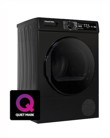 Russell Hobbs RH9HPTD111B, 9kg, Heat Pump Tumble Dryer - Black