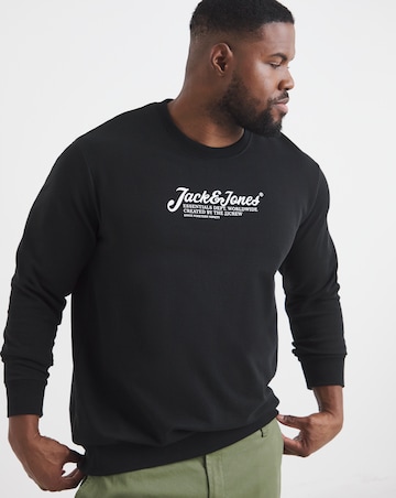 Jack & Jones Beau Logo Sweatshirt - Black