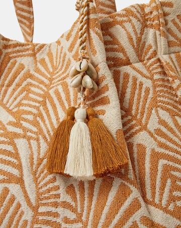 Accessorize Palm Print Beach Tote Bag