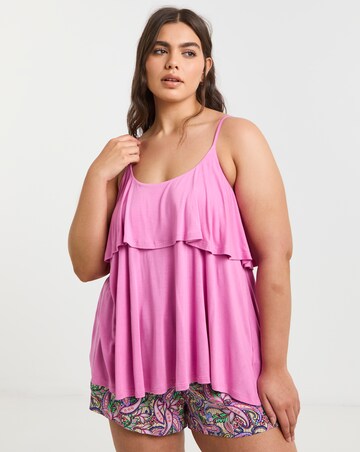 Shortie Pyjama Set With Cami Top