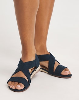 Sonya Soft Strap Espadrille Sandals - Extra Wide Fit (EEE)