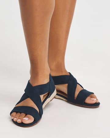 Sonya Soft Strap Espadrille Sandals - Extra Wide Fit (EEE)