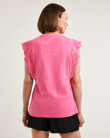 Bubblegum Ladder Trim Vest Top