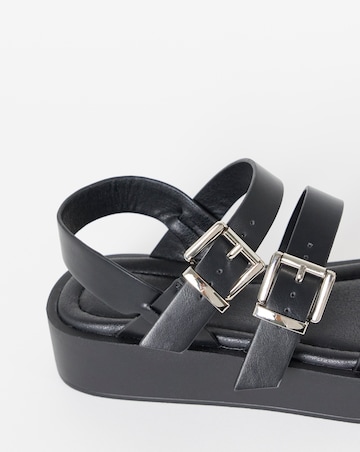 Hawk Multi Strap Buckle Sandals - Wide Fit (E)