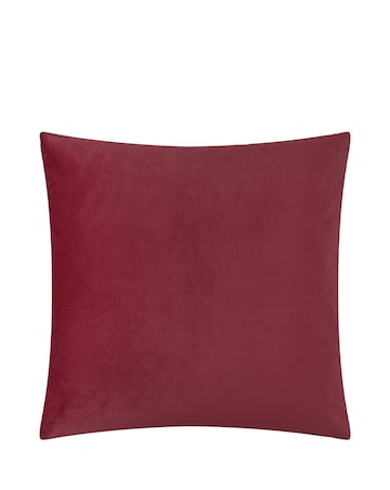 Paoletti Evoke Cut Velvet Large Cushion Cover - Burgundy