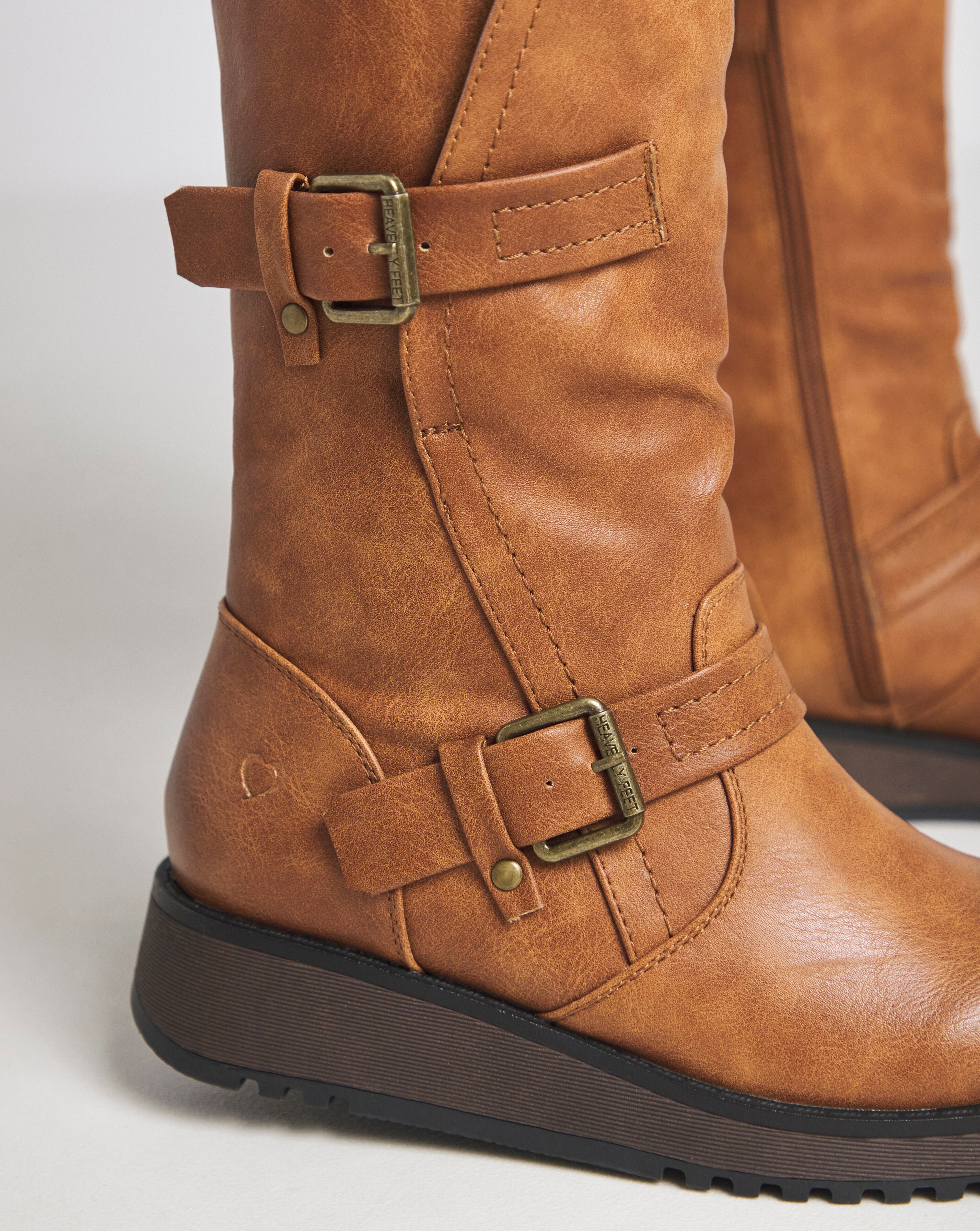 Heavenly Feet Hannah Buckle Boots Wide E Fit Ambrose Wilson