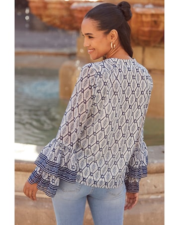 Sosandar Abstract Blouse