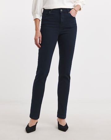 Simply Be Lexi Dark Indigo High Waist Super Soft Slim Leg Jeans