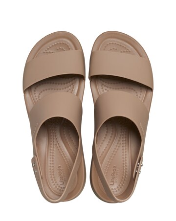 Crocs Latte Brooklyn Low Wedge Sandals
