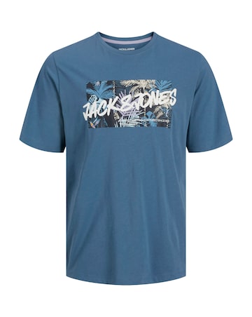 Jack & Jones Hawaii Logo T-Shirt - Blue