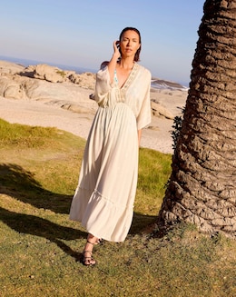 MAGISCULPT Lurex Maxi Beach Kaftan