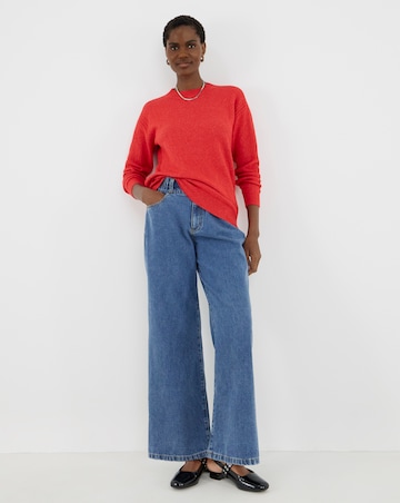 Cosy Yarn Red Crew Neck Jumper