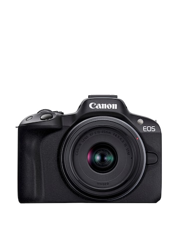 Canon EOS R50 APS-C Mirrorless Camera inc RF-S 18-45mm Lens - Black