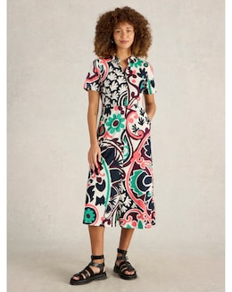 White Stuff Rua Jersey Shirt Dress