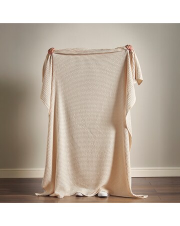 Pineapple Elephant Jaipur Waffle Cotton Throw