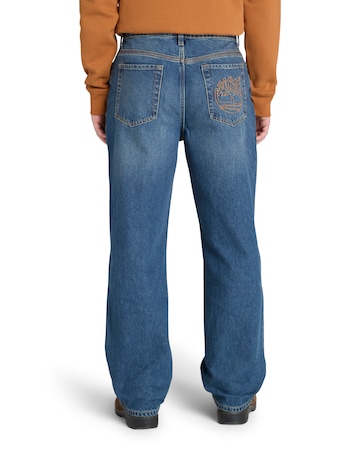 Timberland Sandown Pocket Embroide Tree Logo Denim Jeans - Blue
