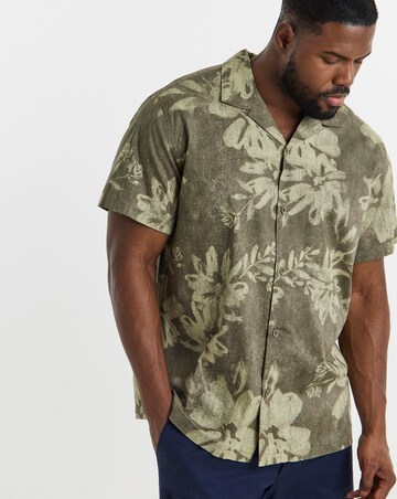 Jack & Jones Premium Venice Printed Shirt - Olive