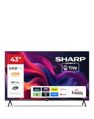 Sharp 4T-C43GK4245KB 43in Smart Ultra HD Tivo LED TV