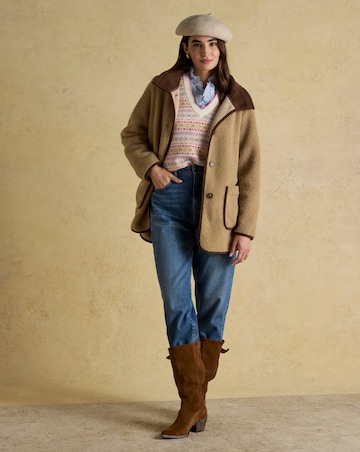 Joules Sadie Button Through Fleece