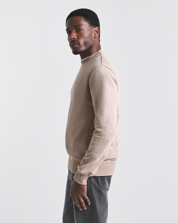 Union Garment Dyedn Crew Neck Sweatshirt- Pink