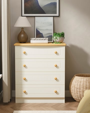 Frances Ready Assembled 4 Drawer Chest