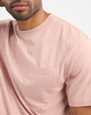 Textured Marl Relaxed Fit Pocket T-Shirt