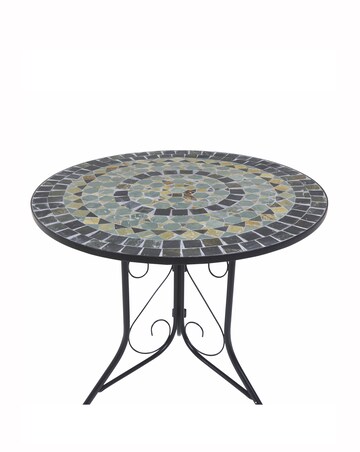 Charles Bentley Mosaic 4 Seater Dining Set - Blue