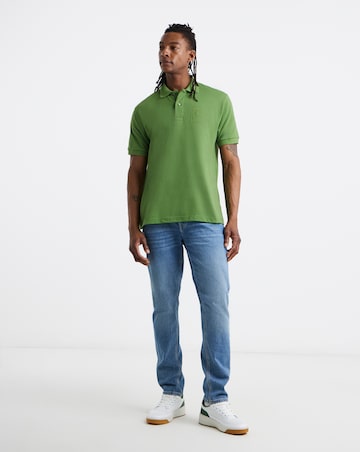 Lacoste Short Sleeve Embroidered Logo Polo - Green