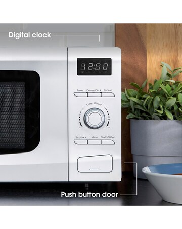 Abode AMD2002S 20L Silver Digital Microwave