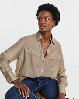 Voile Utility Detail Shirt