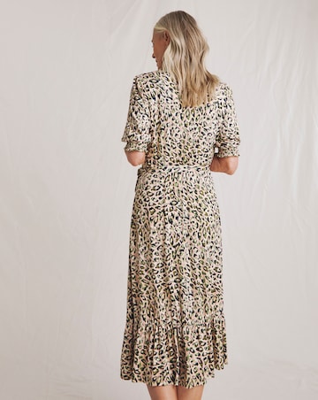 Julipa Button Front Dress with Shirring