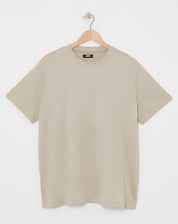 Premium Mercerised Supima Cotton T-Shirt- Grey Stone