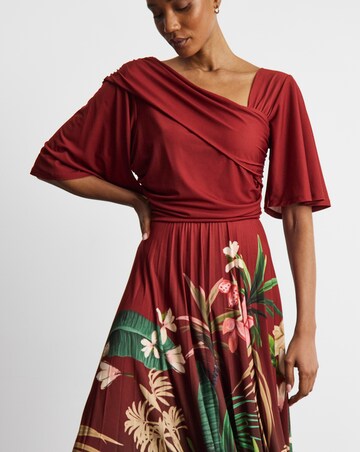 Joanna Hope Pleated Jersey Dress