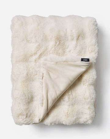 Gray & Osbourn Bubble Faux Fur Throw