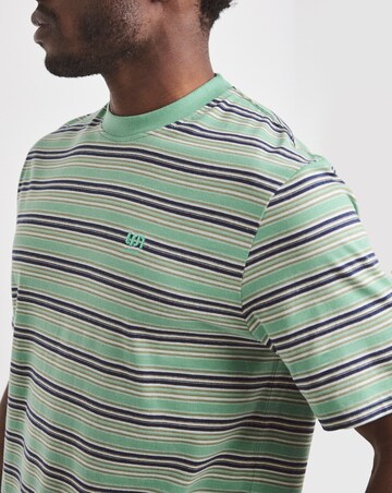 Union Relaxed Fit Marl Yarn Dye Stripe T-Shirt Long