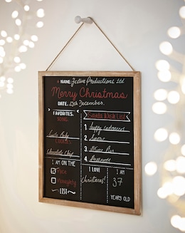 Christmas Chalk Board Sign