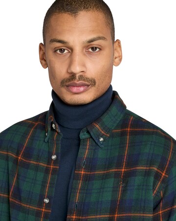 Timberland Mid-Weight Flannel Check Shirt - Green