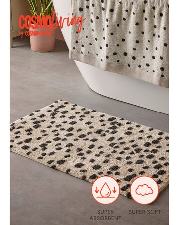 Cosmo Spot Cotton Bath Mat