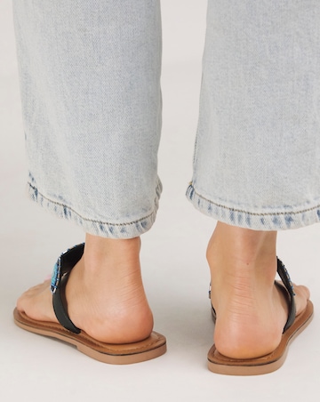 Orchid Beaded Toe Post Sandal Extra Wide EEE Fit