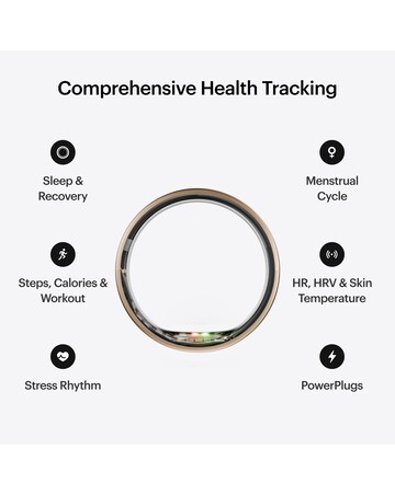 Ultrahuman Ring AIR Bluetooth Smart Ring - Brushed Rose Gold - Size 6