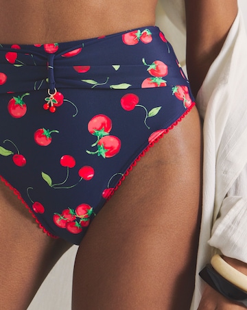 MAGISCULPT Firm Control Cherry Print Bikini Bottoms