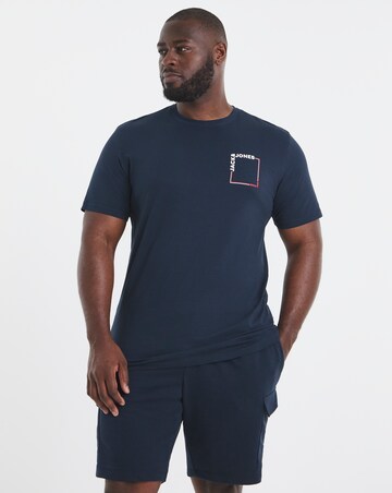 Jack & Jones Verner T-Shirt & Short Set - Navy