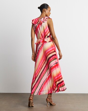 Joanna Hope Ruffle Pleated Dress