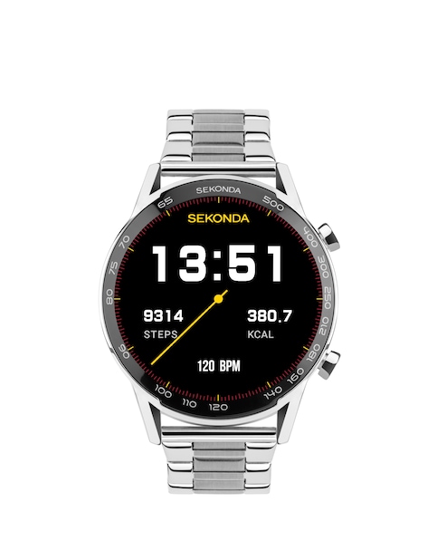 Sekonda Active Plus 45mm Stainless Steel Smart Watch