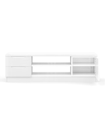 Sorrento Ready Assembled High Gloss Wide TV Unit