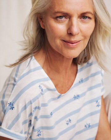 Julipa Embroidered Stripe T-Shirt