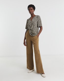 V-Neck Angel Sleeve Top